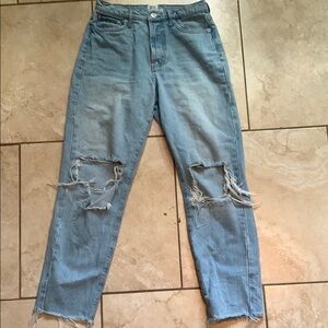 SOLD BDG Distressed Light Blue Boyfriend Jeans
